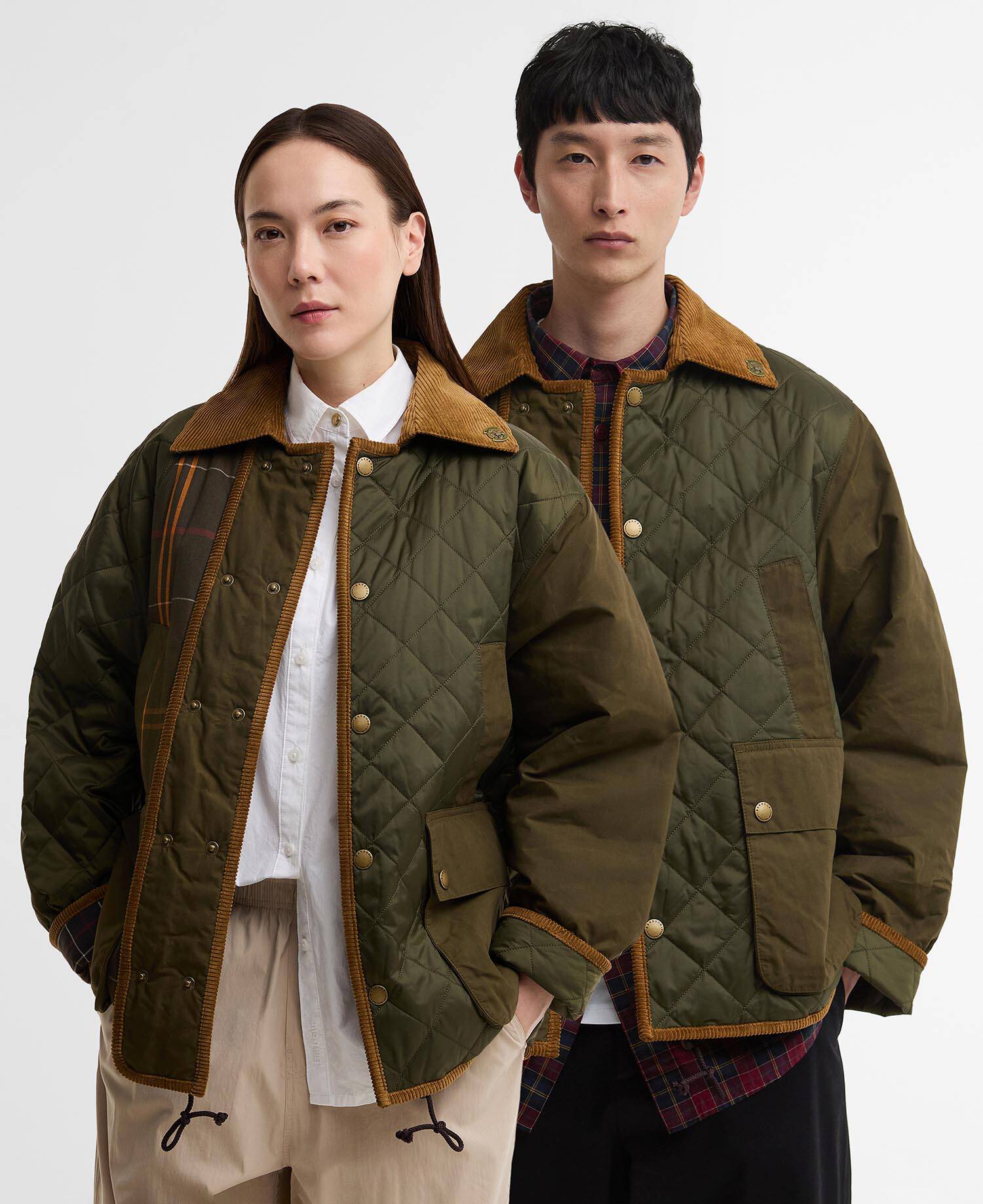 Barbour x Feng Chen Wang Fendale Quilted Jacket Olive image number 0