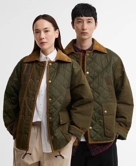 Barbour x Feng Chen Wang Fendale Quilted Jacket Olive