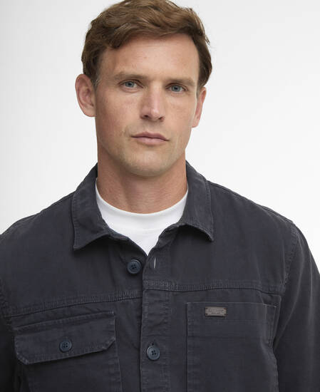 Lingfield Canvas Overshirt Navy