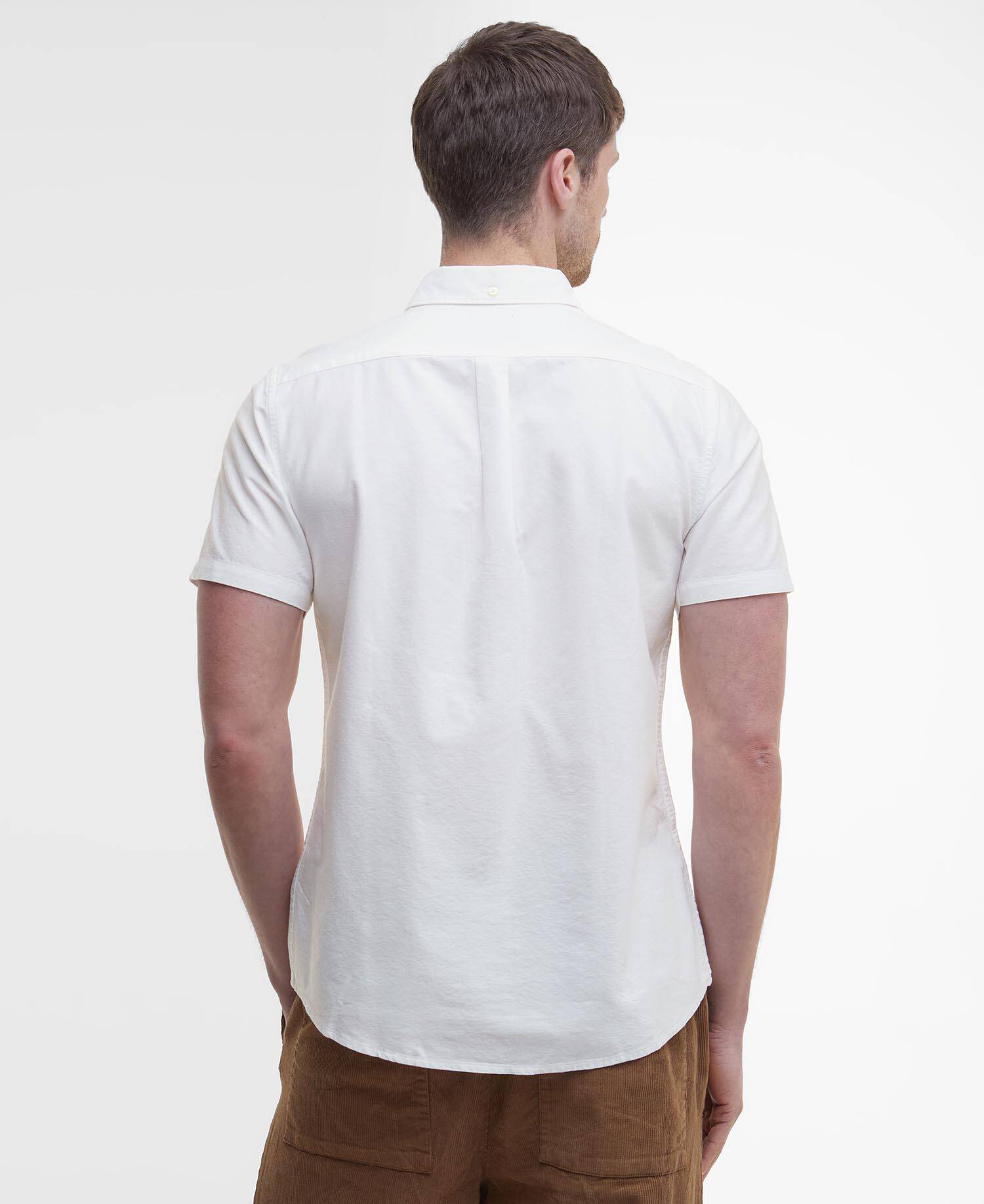 Oxtown Oxford Tailored Short-Sleeved Shirt Classic White image number 2