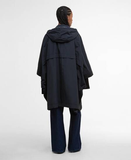 Everlee Showerproof Cape Black/Onyx Tartan