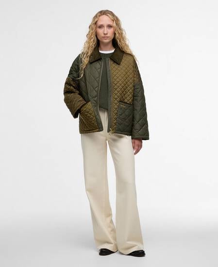 Danby Quilted Jacket Golden Olive/Olive/Ancient Tartan