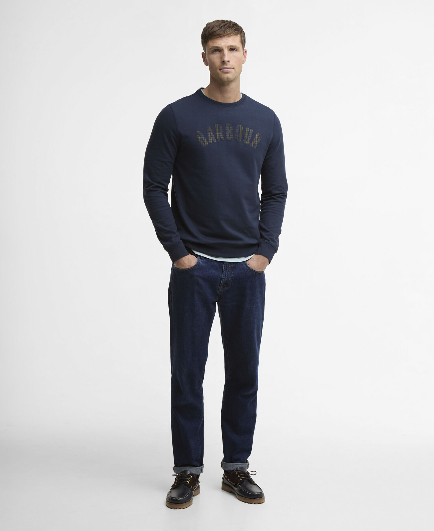 Berwick Crew Neck Jumper Navy