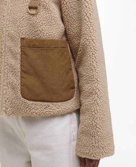 Pile cropped Malena Natural/Ecru