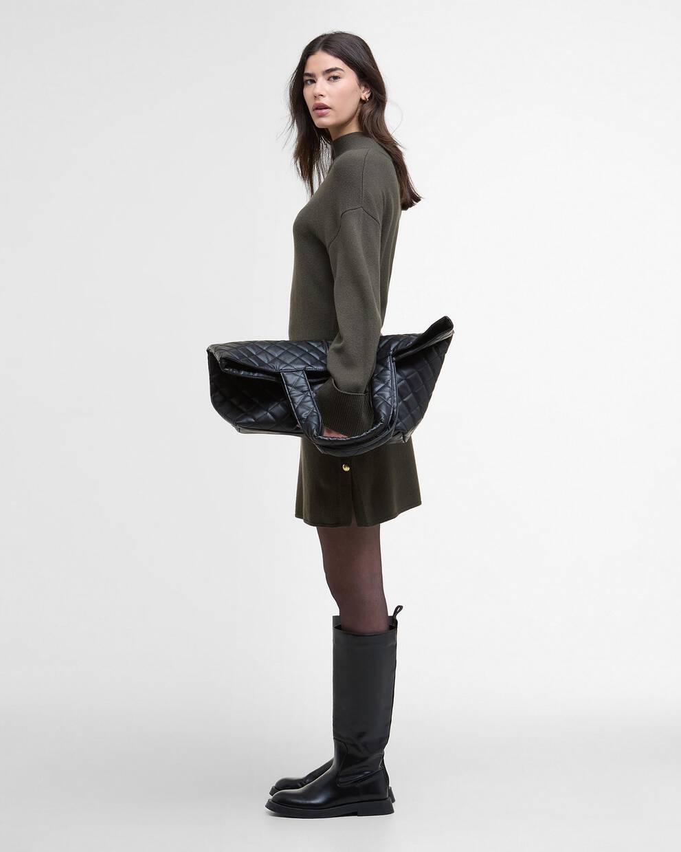 Mini-abito in maglia Lana