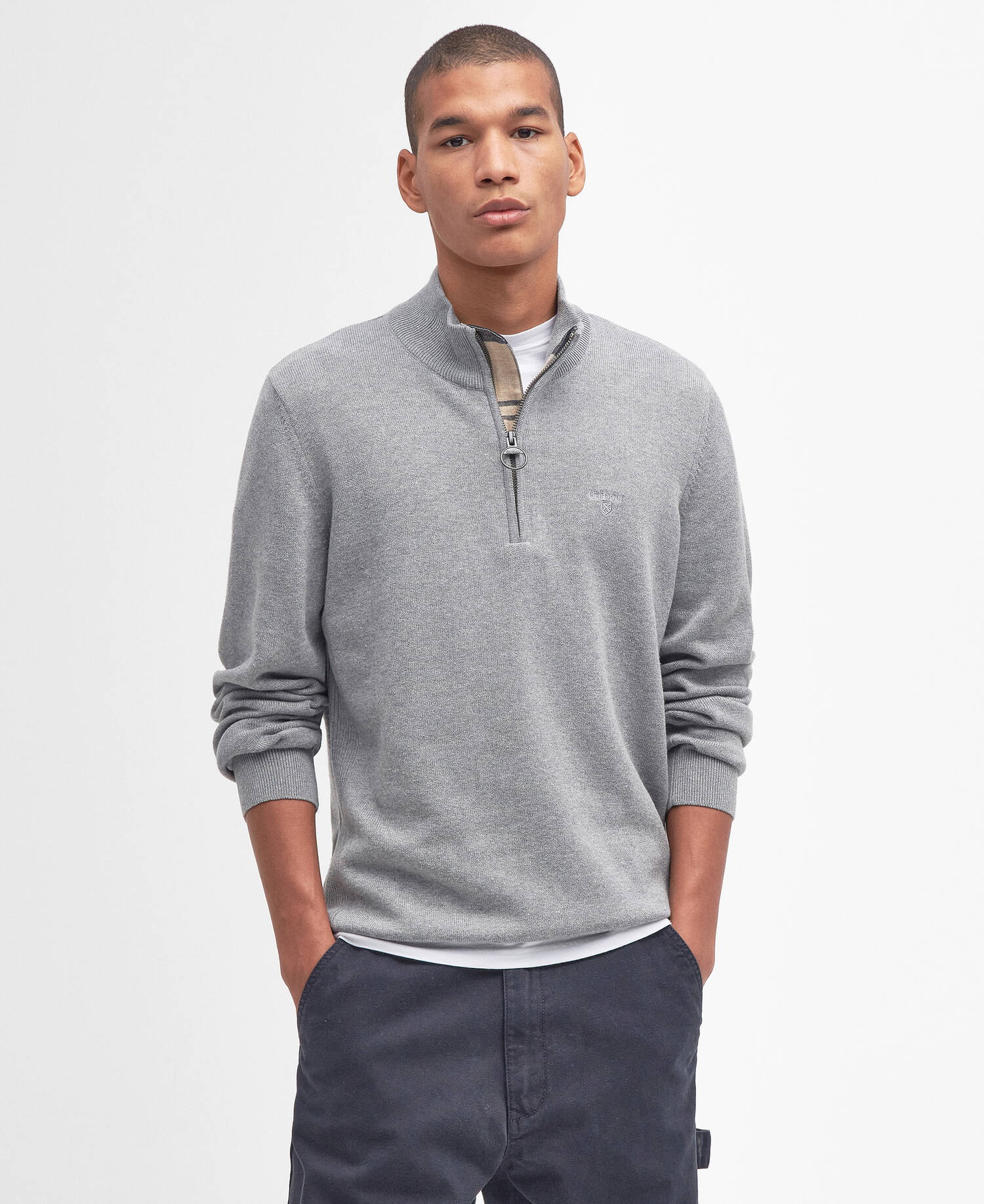 Cotton Quarter-Zip Jumper image number 0