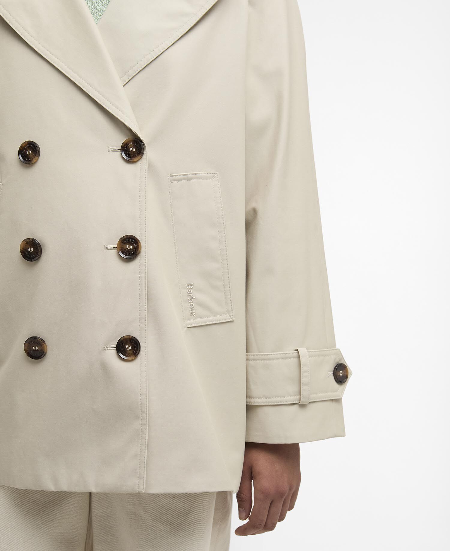 Maisy Showerproof Jacket Mist / Dress Navy Tartan