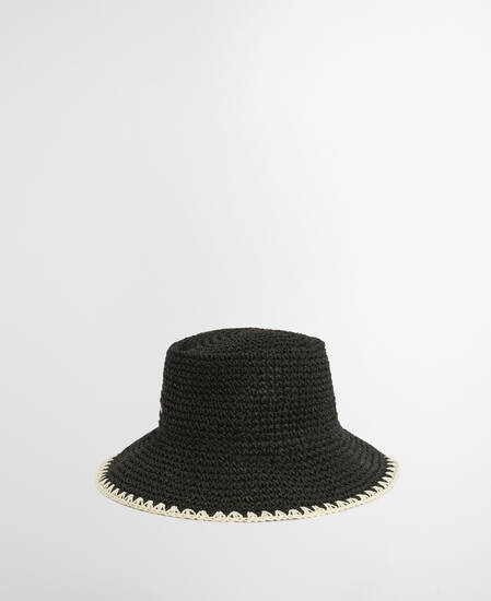 Camille Crochet Hat Black