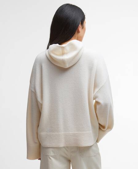 Evette Oversized Knitted Hoodie Birch