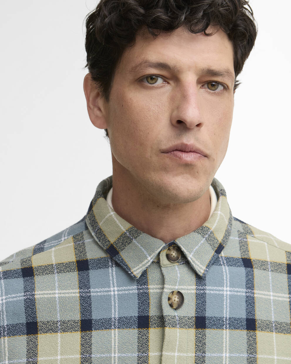 Vennel Textured Tartan Overshirt