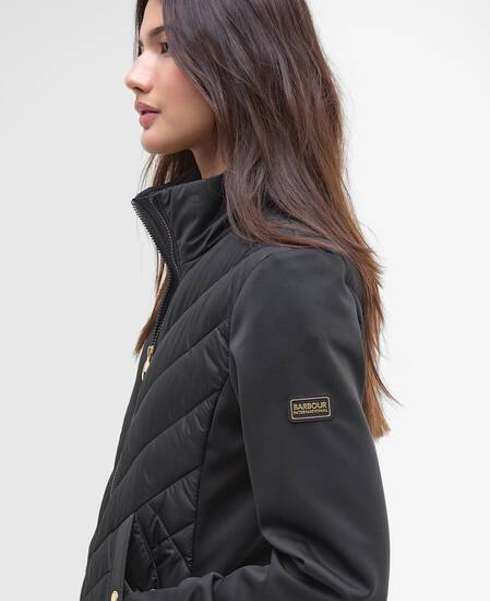 Natalia Quilted Sweatshirt Black