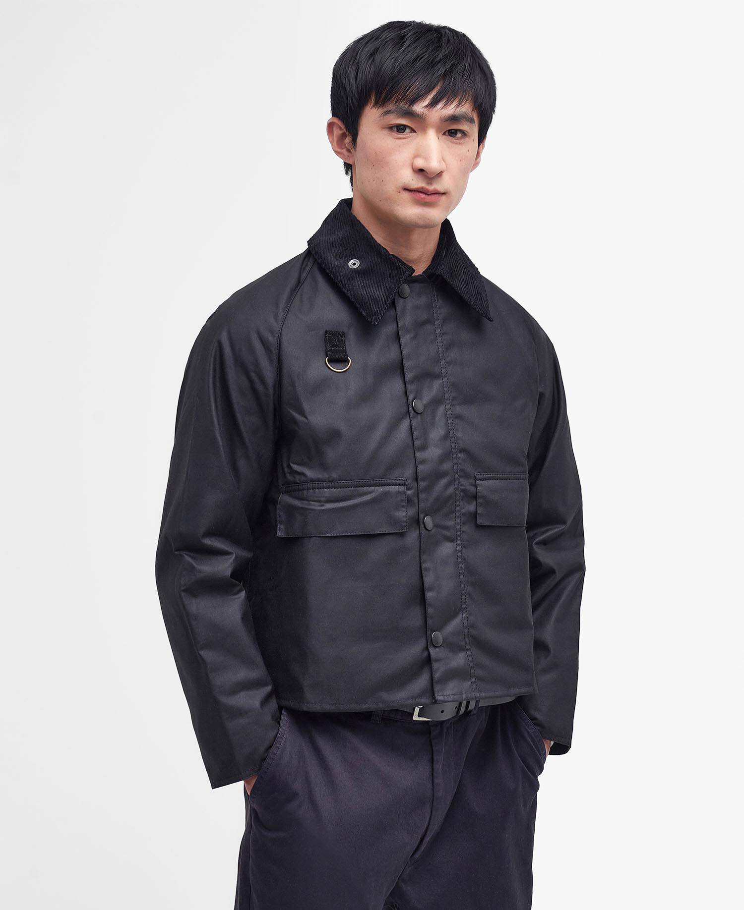 Spey Slim Waxed Jacket Classic Black image number 0