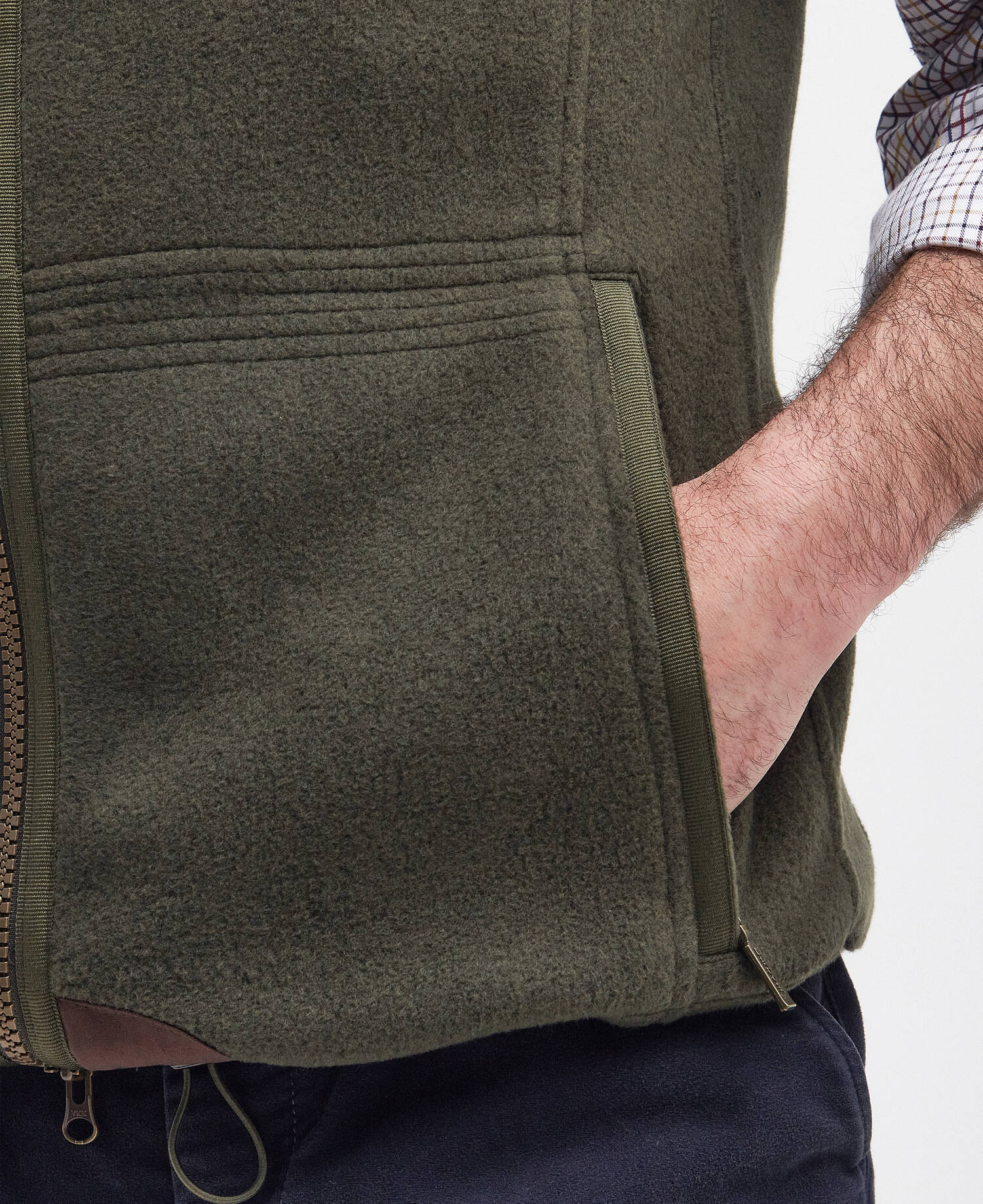 Langdale Fleece Gilet Olive image number 5