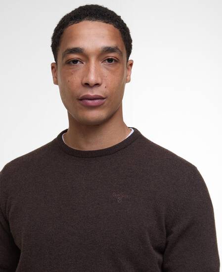 Essential Crew Neck Jumper Dark Oak