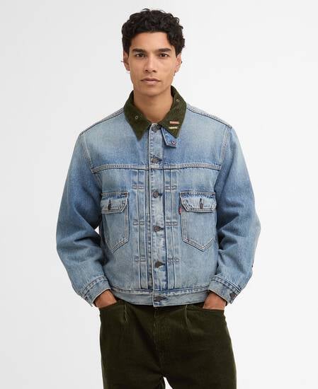 Barbour x Levi's Type II Denim Jacket Vintage Washed