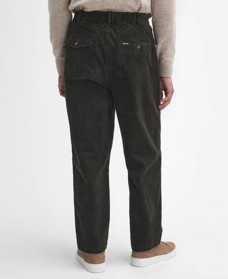 Pantaloni in velluto stretch a coste sottili dalla vestibilità comoda 