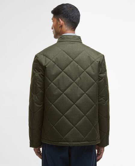 City Harrington Quilted Jacket Olive