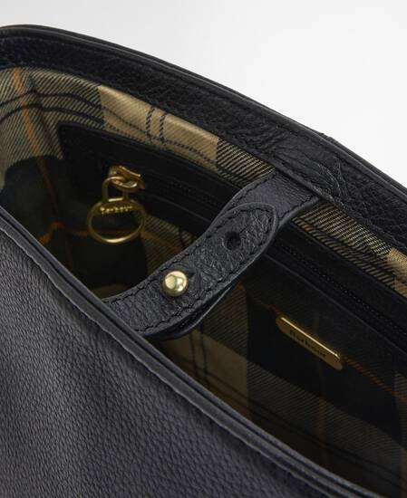 Borsa a secchiello in pelle Cedar Black