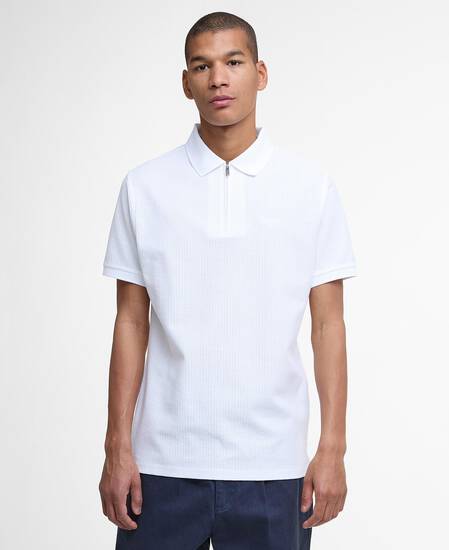 Backfield Tailored Short-Sleeved Polo Shirt White