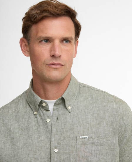 Nelson Regular Long-Sleeved Shirt Bleached Olive