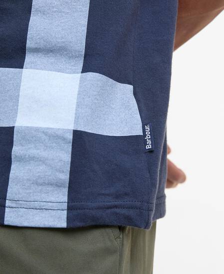 Kaine Tartan T-Shirt Navy Kaine Tartan T-Shirt Navy