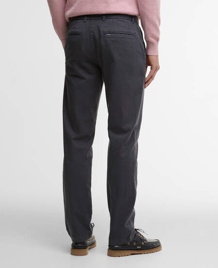 Washed Stretch Tailored Trousers Washed Navy