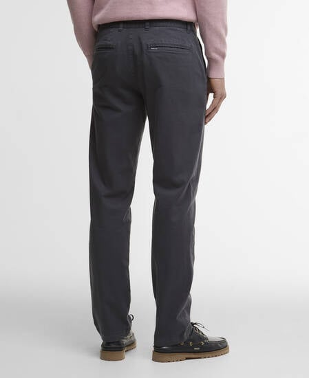 Washed Stretch Tailored Trousers Washed Navy