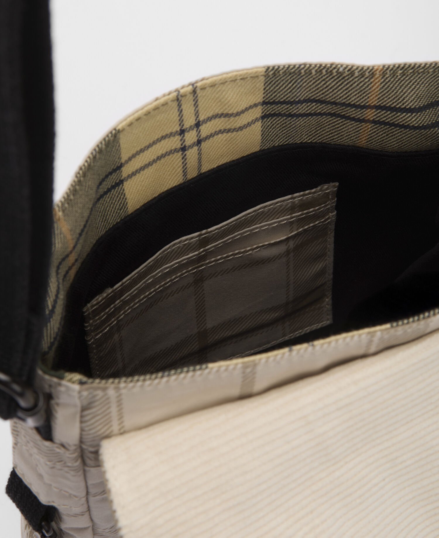 Transport Crossbody Bag Mist Tartan