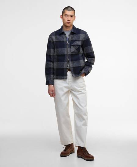 Overshirt Hailwood Tartan Fleece Navy