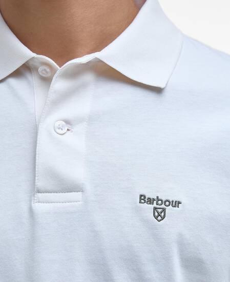 Austwick Tipped Polo Shirt Whisper White