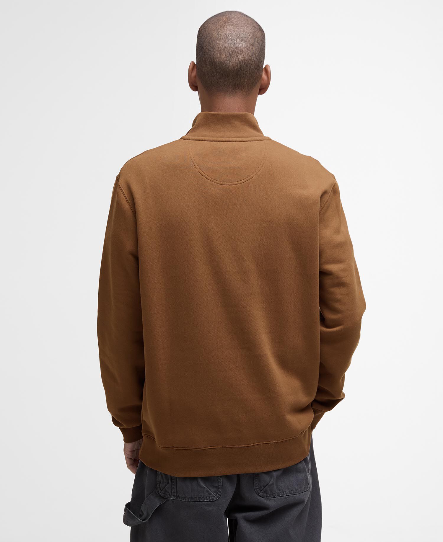 Lowgill Relaxed Quarter-Zip Sweatshirt Umber