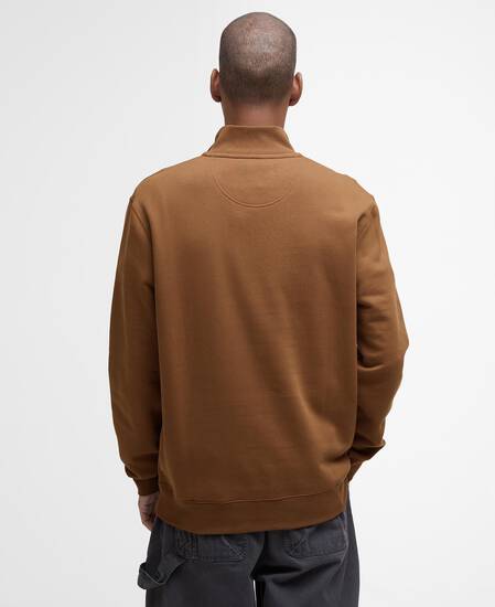 Lowgill Relaxed Half Zip Sweatshirt Umber