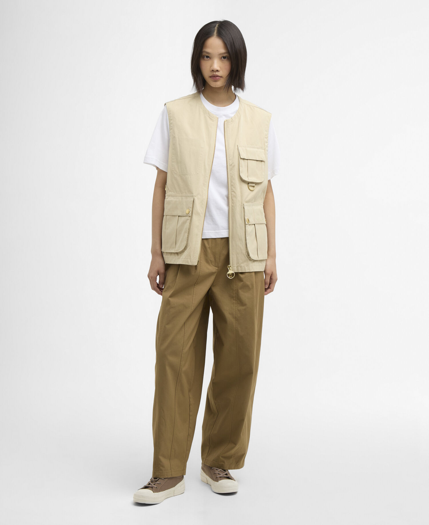 Gwen Gilet Pale Khaki / Dress