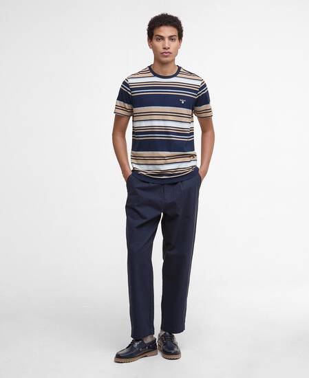 T-Shirt Aickmen Striped Tailored Navy