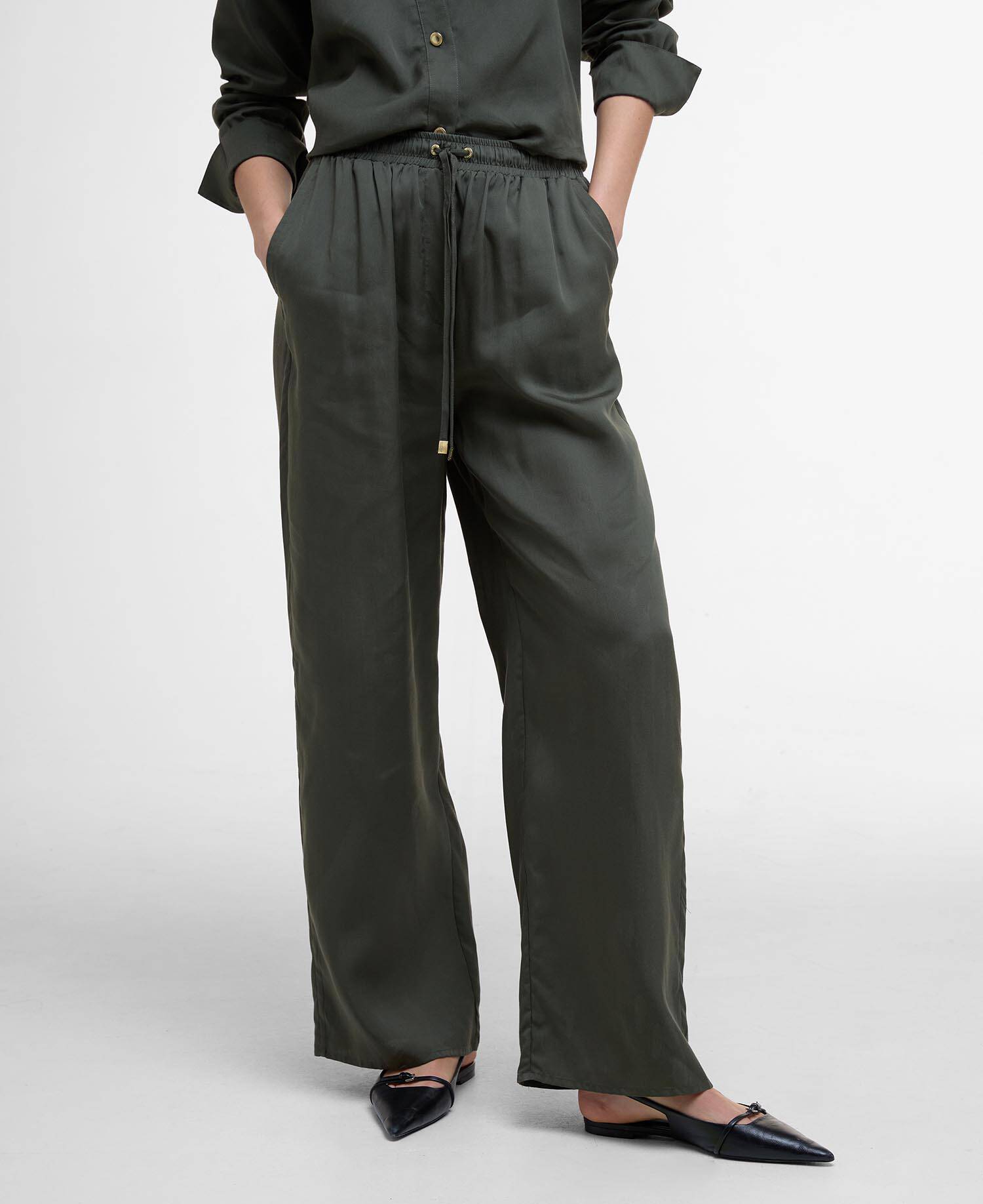 Clara Relaxed Wide-Leg Trousers image number 1