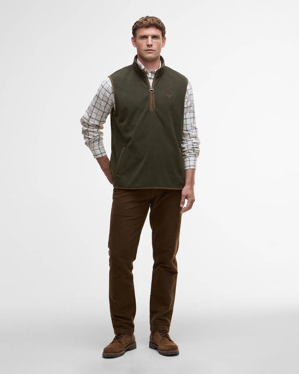 Harwood Half-Zip Fleeced Gilet