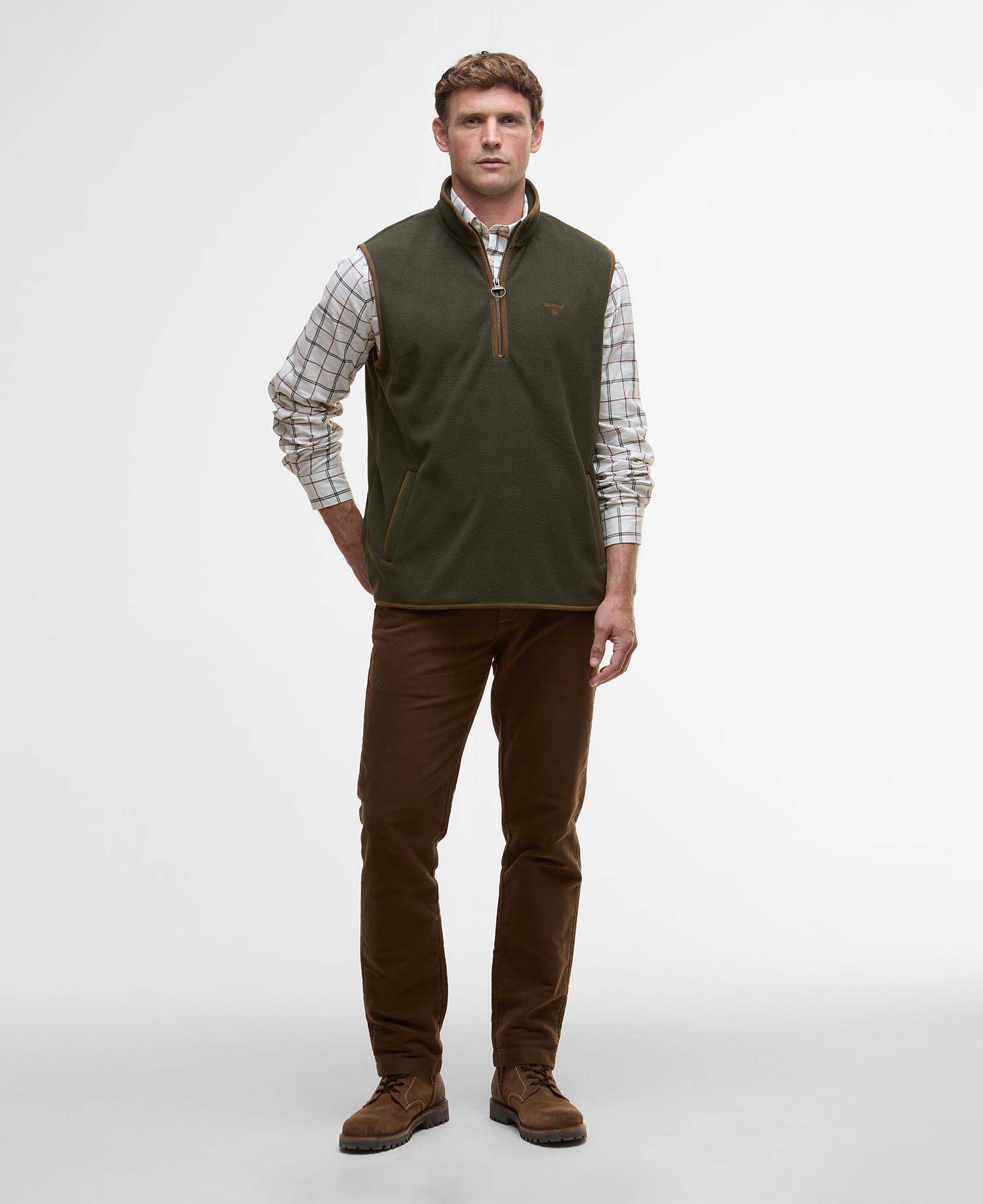 Harwood Half-Zip Fleeced Gilet image number 1
