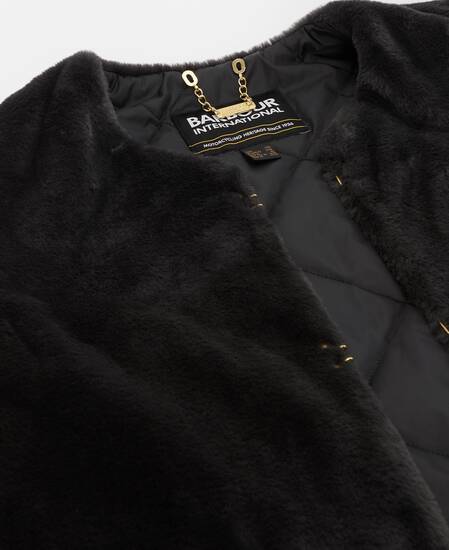 Mialn Fur Gilet Black