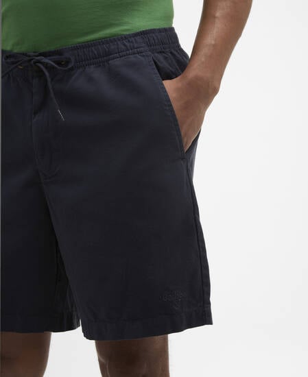 Shorts in Oxford lavato con vestibilit&agrave; comoda Navy