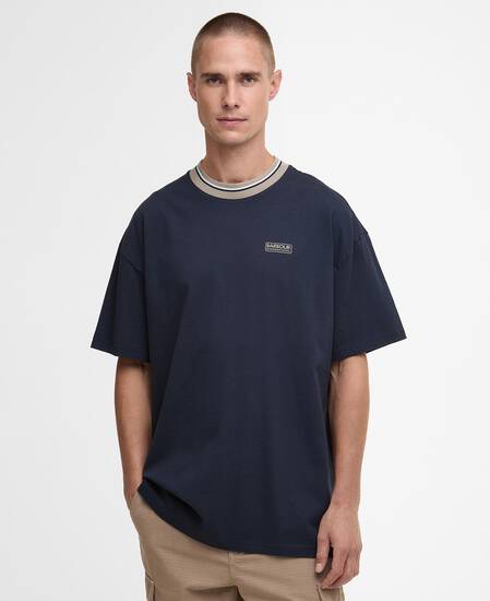 Taley Tipped T-Shirt Navy