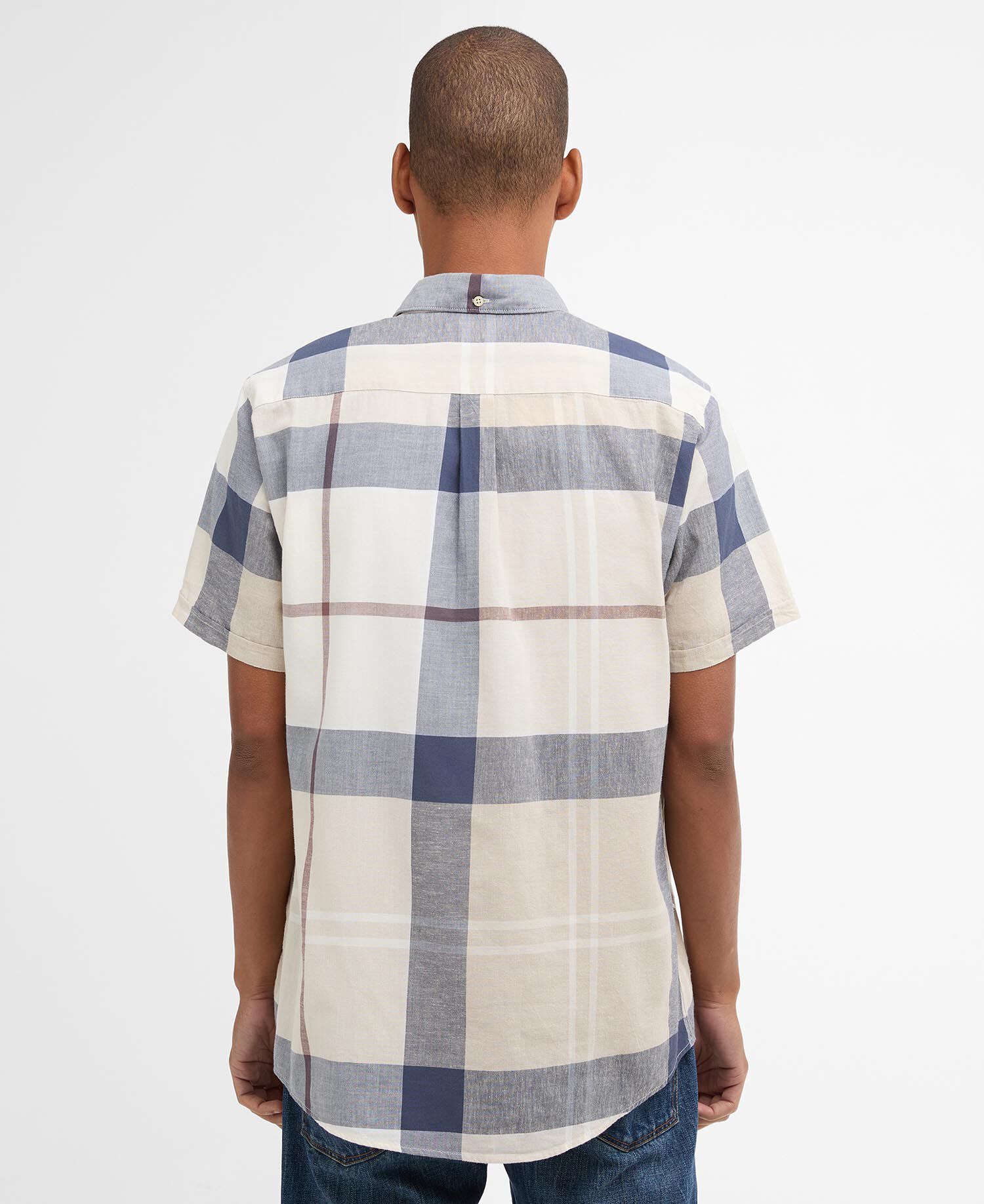Douglas Tailored Short-Sleeved Shirt Oban Mist Tartan
