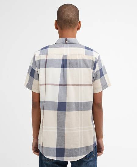 Douglas Tailored Short-Sleeved Shirt Oban Mist Tartan