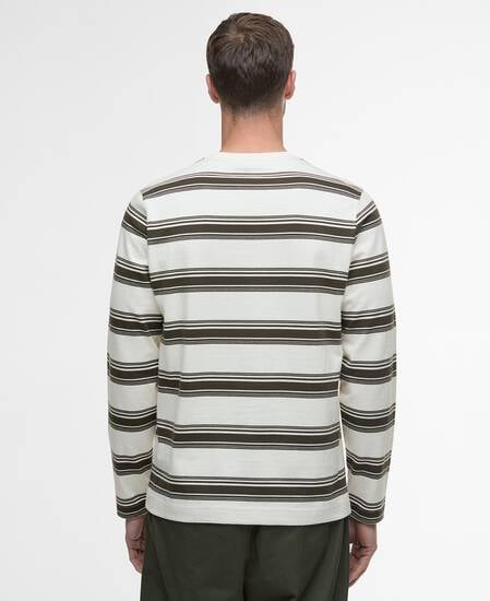 Plaistow LS Striped Tailored T-Shirt Whisper White