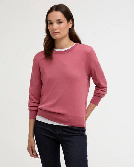 Clover Crew-Neck Jumper Wildberry