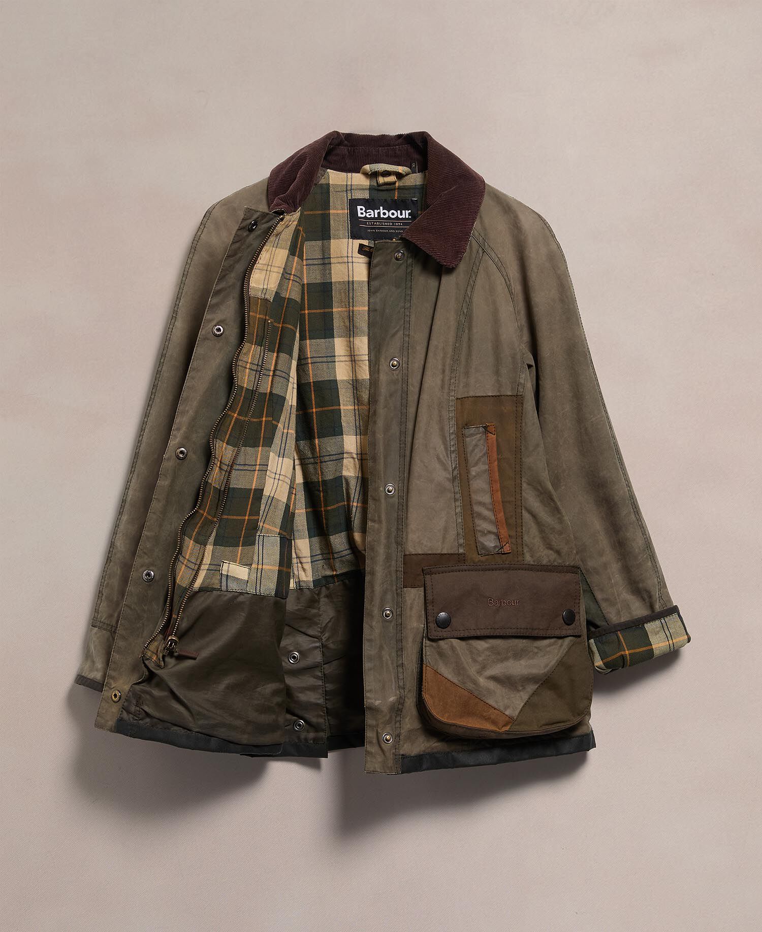 Barbour Re-loved Women's Beadnell Waxed Jacket - Size 10 Sage