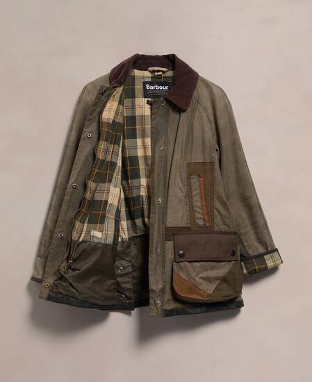 Barbour Re-loved Women's Beadnell Waxed Jacket - Size 10 Sage