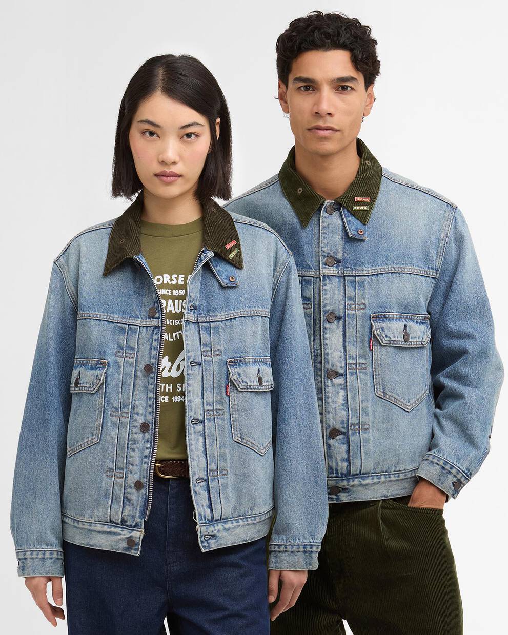 Barbour x Levi&rsquo;s&reg; Jeansjacke Type II