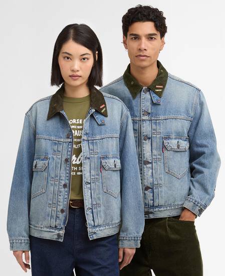 Barbour x Levi's Type II Denim Jacket Vintage Washed