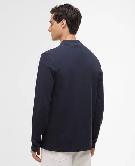 Marshall Long-Sleeved Polo Shirt Navy