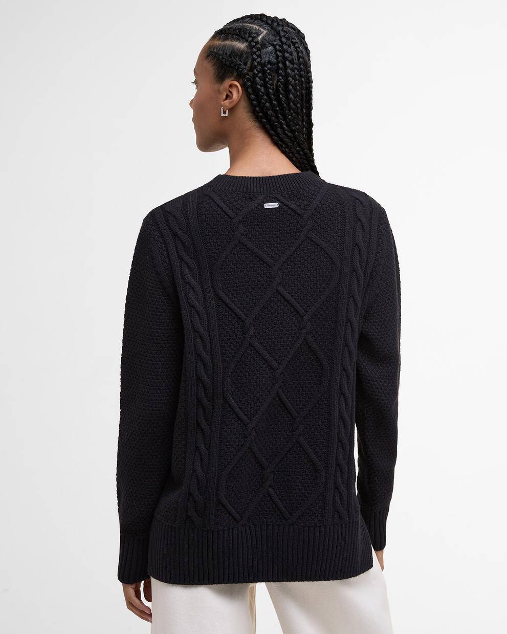 Maglione girocollo Burne con motivo a rombi